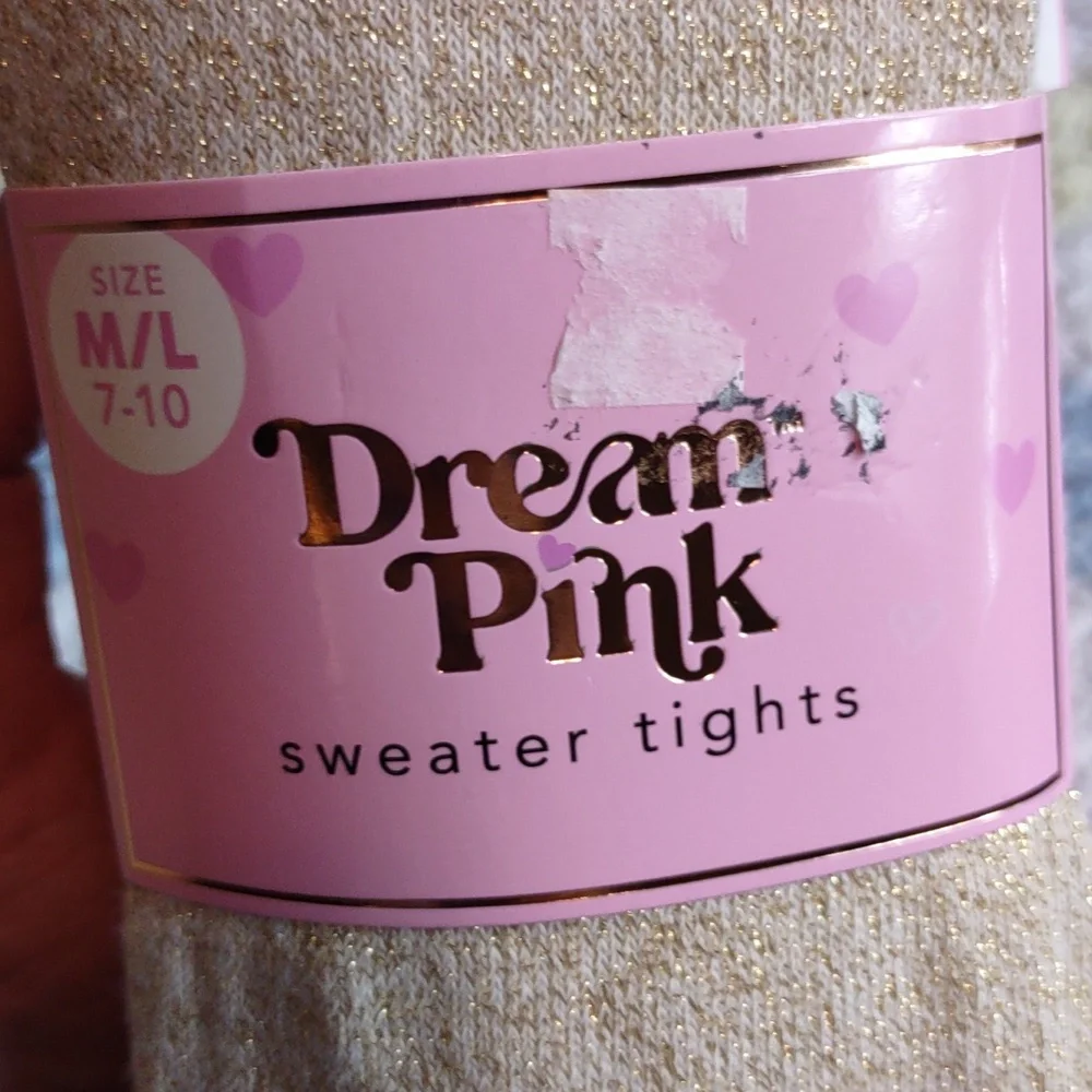 Dream Pink Youth M/L(7-10) Sweater Tights